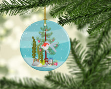 Load image into Gallery viewer, Tamasaba Goldfish Merry Christmas Ornament - Round Ceramic Ornament – Artist-Designed Keepsake Decoration