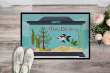 Load image into Gallery viewer, Telescope Eye Goldfish Merry Christmas Doormat - 24x36 Decorative Floor Mat – Indoor/Outdoor Rug with Artistic Flair CK4519JMAT