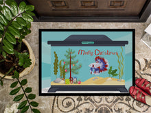 Load image into Gallery viewer, Comb Tail Betta Merry Christmas Doormat - 24x36 Decorative Floor Mat – Indoor/Outdoor Rug with Artistic Flair CK4522JMAT