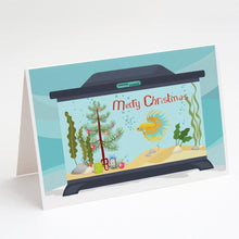Load image into Gallery viewer, CrownTail Betta Merry Christmas Greeting Cards -  Blank Note Cards – 8-Pack of Artist-Designed Cards with Envelopes