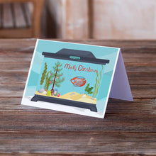 Load image into Gallery viewer, Dwarf Gourami Merry Christmas Greeting Cards -  Blank Note Cards – 8-Pack of Artist-Designed Cards with Envelopes