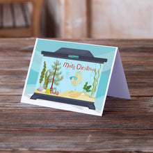 Load image into Gallery viewer, Elephant Ear Betta Merry Christmas Greeting Cards -  Blank Note Cards – 8-Pack of Artist-Designed Cards with Envelopes