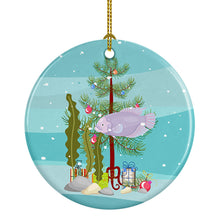 Load image into Gallery viewer, Giant Gourami Merry Christmas Ornament - Round Ceramic Ornament – Artist-Designed Keepsake Decoration