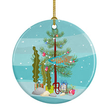 Load image into Gallery viewer, Paradise Fish Merry Christmas Ornament - Round Ceramic Ornament – Artist-Designed Keepsake Decoration