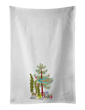 Load image into Gallery viewer, Paradise Fish Merry Christmas White Kitchen Towel Set of 2