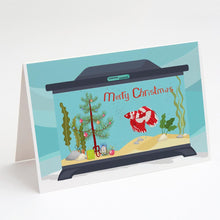Load image into Gallery viewer, Veil Tail Betta Merry Christmas Greeting Cards -  Blank Note Cards – 8-Pack of Artist-Designed Cards with Envelopes