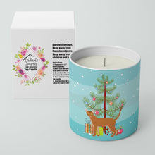 Load image into Gallery viewer, Red Abyssinian Cat Merry Christmas 10 oz Decorative Soy Candle
