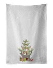 Load image into Gallery viewer, Blue Abyssinian Cat Merry Christmas White Kitchen Towel Set of 2