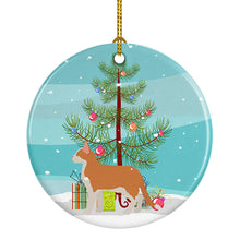 Load image into Gallery viewer, Aphrodite Giant #2 Cat Merry Christmas Ornament - Round Ceramic Ornament – Artist-Designed Keepsake Decoration