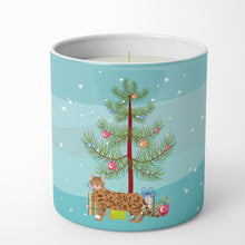 Load image into Gallery viewer, Bengal #2 Cat Merry Christmas 10 oz Decorative Soy Candle
