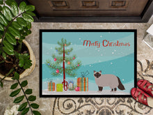 Load image into Gallery viewer, Birman Cat Merry Christmas Doormat - 18x27 Decorative Floor Mat – Indoor/Outdoor Rug with Artistic Flair CK4570MAT