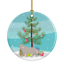 Load image into Gallery viewer, British Shorthair #2 Cat Merry Christmas Ornament - Round Ceramic Ornament – Artist-Designed Keepsake Decoration