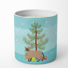 Load image into Gallery viewer, Burmese Cat Merry Christmas 10 oz Decorative Soy Candle