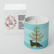 Load image into Gallery viewer, Black Chantilly Tiffany Cat Merry Christmas 10 oz Decorative Soy Candle