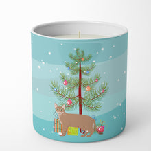 Load image into Gallery viewer, Chausie Cat Merry Christmas 10 oz Decorative Soy Candle