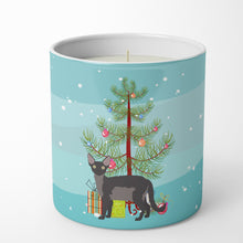 Load image into Gallery viewer, Devon Rex Cat Merry Christmas 10 oz Decorative Soy Candle