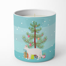 Load image into Gallery viewer, White Devon Rex Cat Merry Christmas 10 oz Decorative Soy Candle