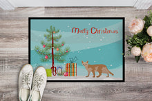 Load image into Gallery viewer, Devon Rex #3 Cat Merry Christmas Doormat - 24x36 Decorative Floor Mat – Indoor/Outdoor Rug with Artistic Flair CK4603JMAT