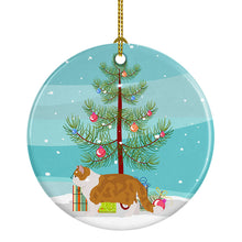 Load image into Gallery viewer, Exotic Shorthair #1 Cat Merry Christmas Ornament - Round Ceramic Ornament – Artist-Designed Keepsake Decoration