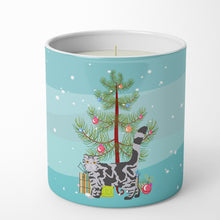 Load image into Gallery viewer, Foldex Exotic Fold #1 Cat Merry Christmas 10 oz Decorative Soy Candle