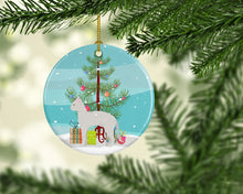 Load image into Gallery viewer, German Rex #3 Cat Merry Christmas Ornament - Round Ceramic Ornament – Artist-Designed Keepsake Decoration