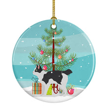 Load image into Gallery viewer, Japanese Bobtail Cat Merry Christmas Ornament - Round Ceramic Ornament – Artist-Designed Keepsake Decoration