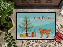 Load image into Gallery viewer, Kurilian Bobtail Cat Merry Christmas Doormat - 24x36 Decorative Floor Mat – Indoor/Outdoor Rug with Artistic Flair CK4640JMAT