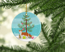 Load image into Gallery viewer, La Perm #2 Cat Merry Christmas Ornament - Round Ceramic Ornament – Artist-Designed Keepsake Decoration