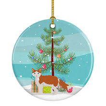 Load image into Gallery viewer, La Perm #2 Cat Merry Christmas Ornament - Round Ceramic Ornament – Artist-Designed Keepsake Decoration