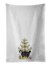 Load image into Gallery viewer, Manx #1 Cat Merry Christmas White Kitchen Towel Set of 2