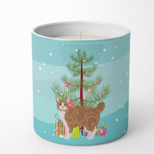 Load image into Gallery viewer, Manx #2 Cat Merry Christmas 10 oz Decorative Soy Candle