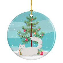 Load image into Gallery viewer, Napoleon #1 Cat Merry Christmas Ornament - Round Ceramic Ornament – Artist-Designed Keepsake Decoration