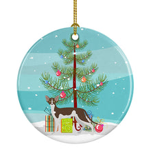 Load image into Gallery viewer, Oriental Shorthair #2 Cat Merry Christmas Ornament - Round Ceramic Ornament – Artist-Designed Keepsake Decoration