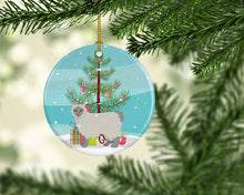 Load image into Gallery viewer, Owyhee Bob #1 Cat Merry Christmas Ornament - Round Ceramic Ornament – Artist-Designed Keepsake Decoration