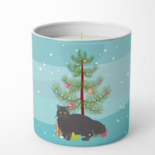 Load image into Gallery viewer, Black Persian Traditional Cat Merry Christmas 10 oz Decorative Soy Candle