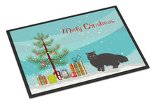 Load image into Gallery viewer, Black Persian Traditional Cat Merry Christmas Doormat - 18x27 Decorative Floor Mat – Indoor/Outdoor Rug with Artistic Flair CK4680MAT