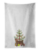 Load image into Gallery viewer, Pixie Bob #1 Cat Merry Christmas White Kitchen Towel Set of 2