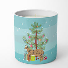 Load image into Gallery viewer, Savannah #2 Cat Merry Christmas 10 oz Decorative Soy Candle