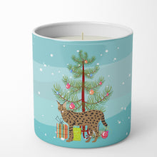 Load image into Gallery viewer, Savannah #3 Cat Merry Christmas 10 oz Decorative Soy Candle
