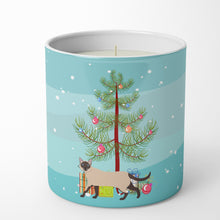 Load image into Gallery viewer, Siamese Traditional #2 Cat Merry Christmas 10 oz Decorative Soy Candle