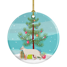 Load image into Gallery viewer, Tonkinese #2 Cat Merry Christmas Ornament - Round Ceramic Ornament – Artist-Designed Keepsake Decoration