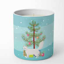 Load image into Gallery viewer, Turkish Angora Cat Merry Christmas 10 oz Decorative Soy Candle