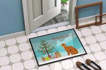Load image into Gallery viewer, Abyssinian Cat Merry Christmas Doormat - 24x36 Decorative Floor Mat – Indoor/Outdoor Rug with Artistic Flair CK4739JMAT