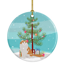 Load image into Gallery viewer, American Curl Cat Merry Christmas Ornament - Round Ceramic Ornament – Artist-Designed Keepsake Decoration