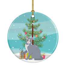 Load image into Gallery viewer, American Polydactyl #2 Cat Merry Christmas Ornament - Round Ceramic Ornament – Artist-Designed Keepsake Decoration