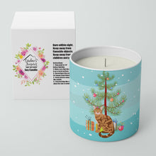 Load image into Gallery viewer, Bengal Cat Merry Christmas 10 oz Decorative Soy Candle