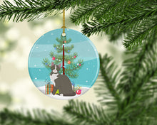 Load image into Gallery viewer, Brazilian Shorthair Cat Merry Christmas Ornament - Round Ceramic Ornament – Artist-Designed Keepsake Decoration