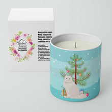 Load image into Gallery viewer, Chantilly Tiffany Cat Merry Christmas 10 oz Decorative Soy Candle