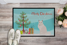 Load image into Gallery viewer, Chantilly Tiffany Cat Merry Christmas Doormat - 24x36 Decorative Floor Mat – Indoor/Outdoor Rug with Artistic Flair CK4757JMAT