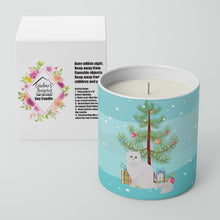 Load image into Gallery viewer, Chinchilla Persian Longhair Cat Merry Christmas 10 oz Decorative Soy Candle
